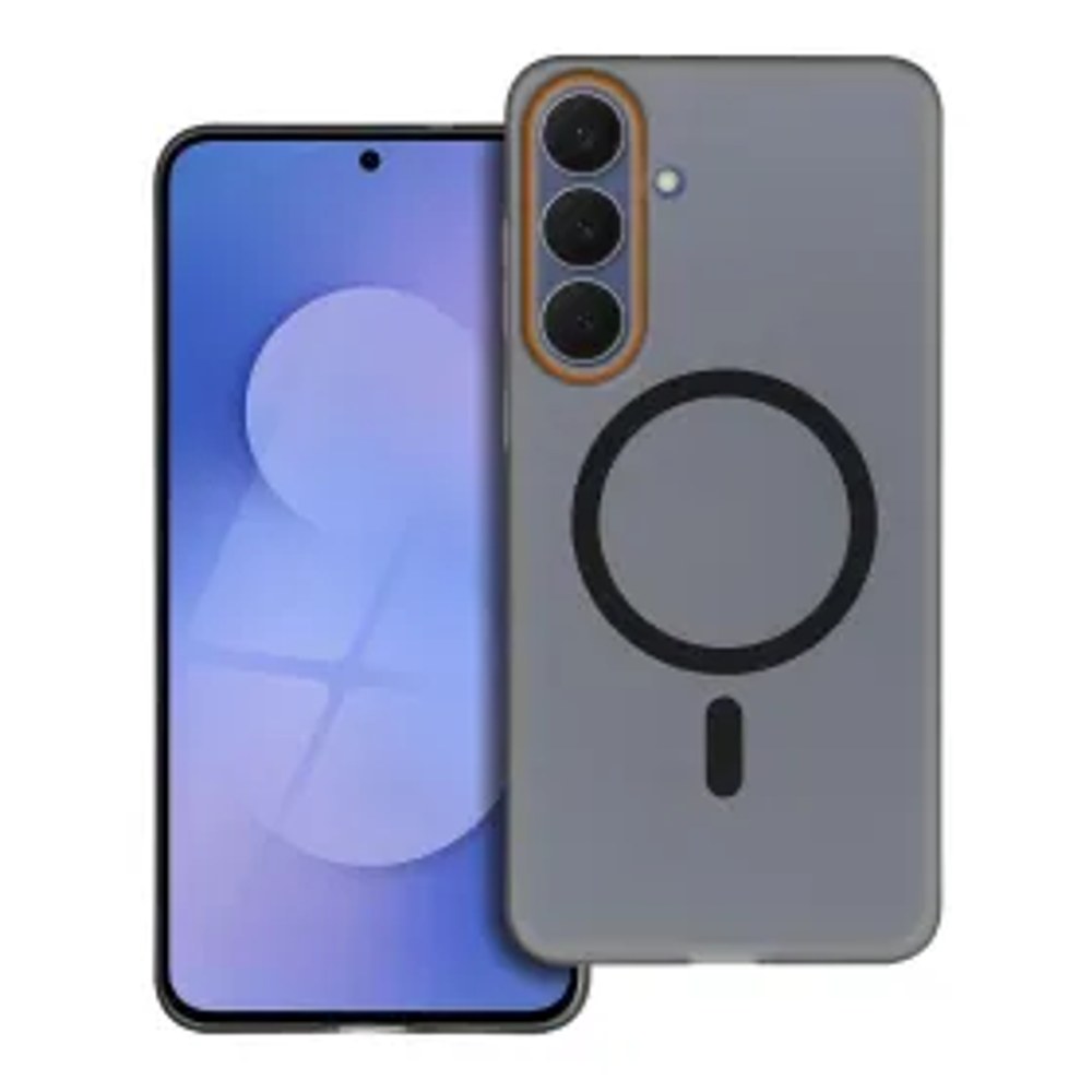 Pouzdro pro Honor 600 Lite Go Orange kompatibilní s MagSafe black