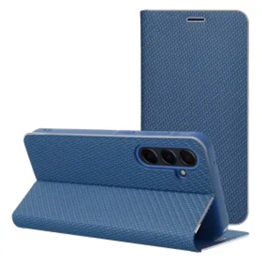Flipové pouzdro pro Samsung A27 Luna Book Carbon blue