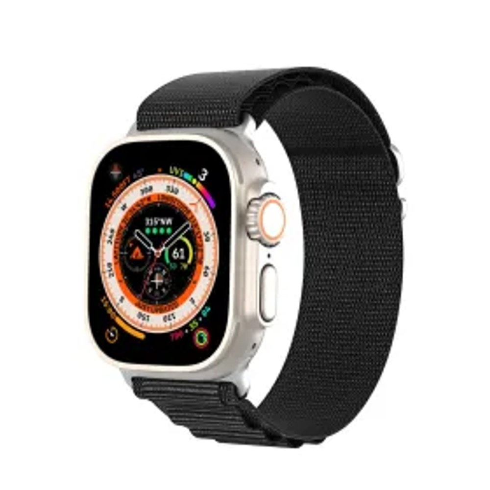 DUX DUCIS GS - tkaný nylonový řemínek pro Apple Watch 42/44/45/49 mm black
