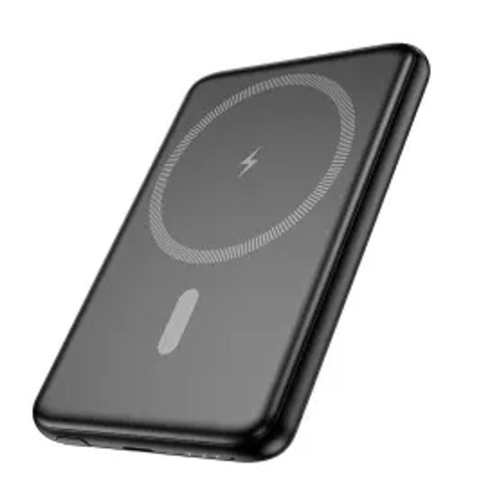 HOCO powerbanka 5000 mAh ultra tenká kompatibilní s MagSafe PD QC 2A 20W J140A černá