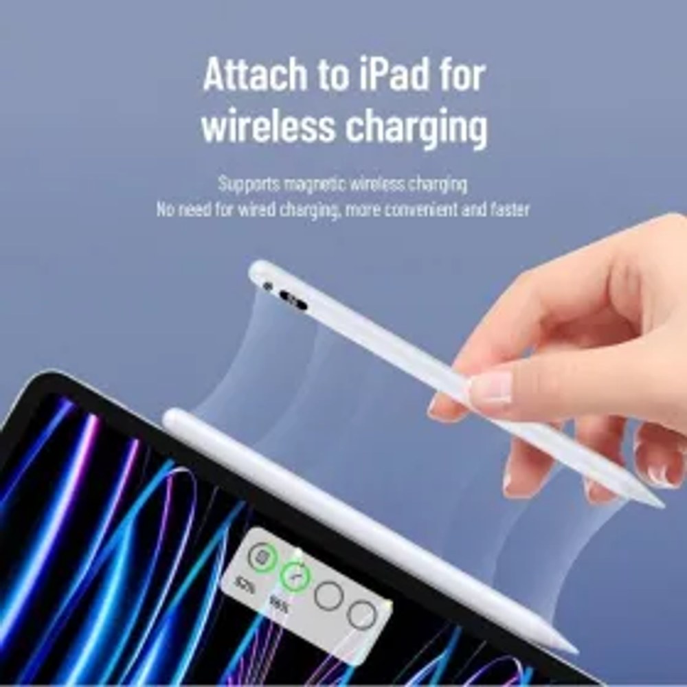 DUX DUCIS Stylus - Bílé pero stylus s bezdrátovým nabíjením a displejem napájení
