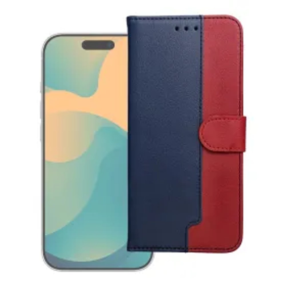 Flipové pouzdro pro Motorola G17 POWER Split Book navy and red