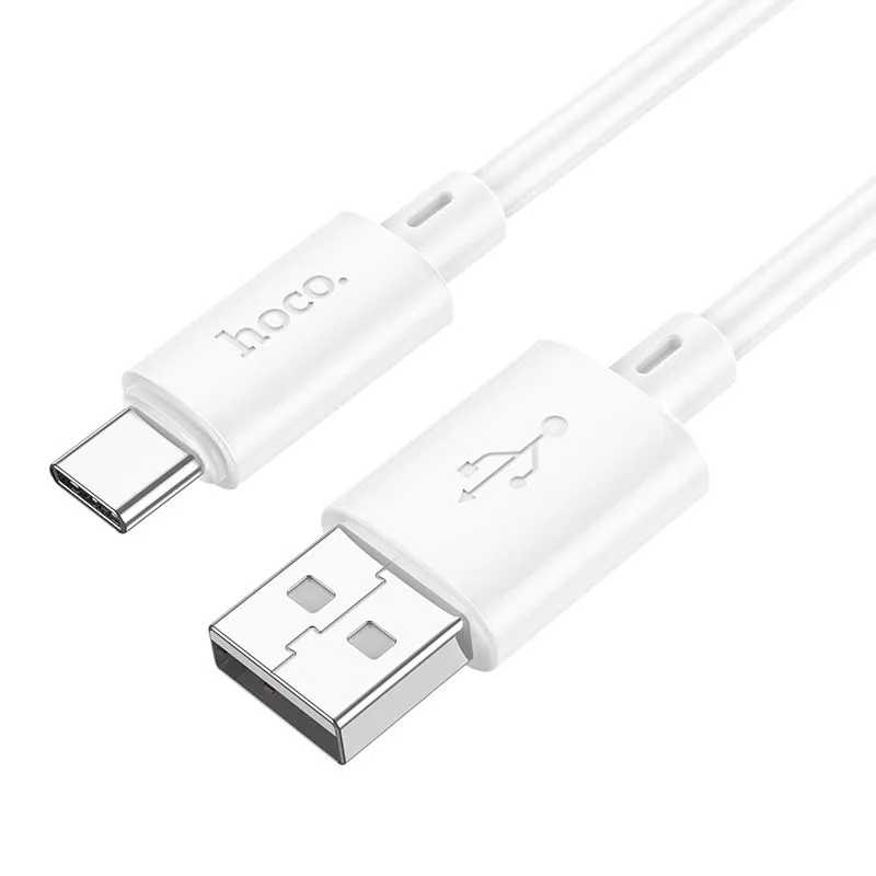 Kabel USB A na USB C Hoco 3A 2 m X88 bílý