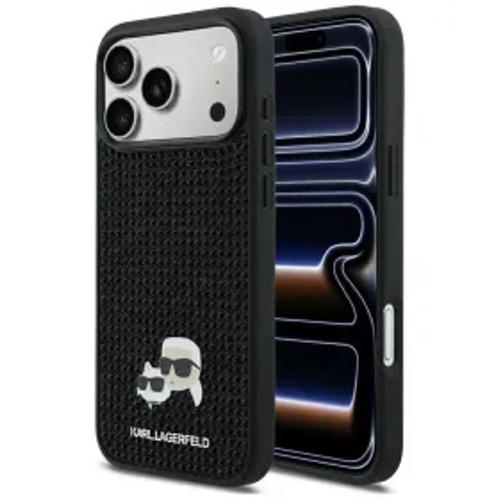 KARL LAGERFELD pouzdro pro IPHONE 17 Pro Max KLHCP17X6PRKCLK (Rhinestone W/ K&C PIN) černé