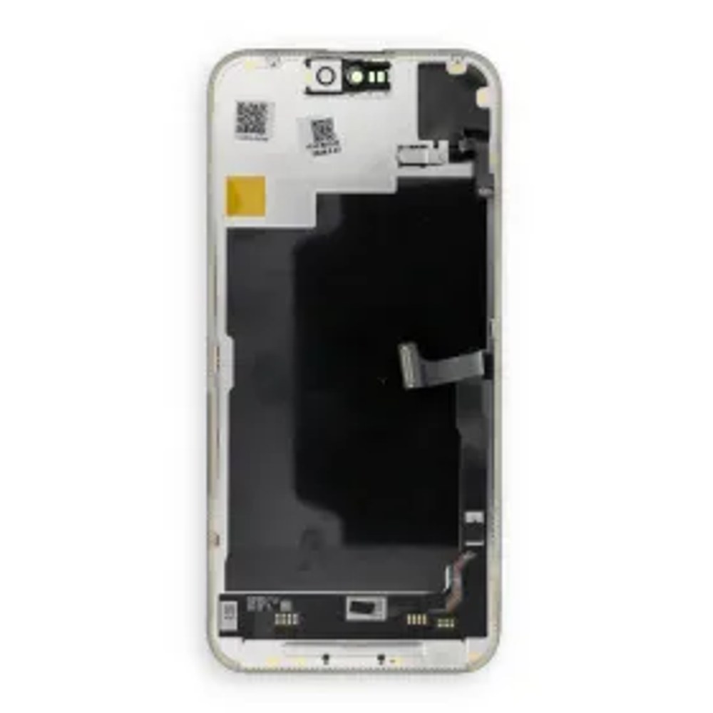 LCD displej pro iPhone 15 Pro Max SOFT OLED, 120 Hz, ohebný kabel se senzorem přiblížení (stav: použitý)