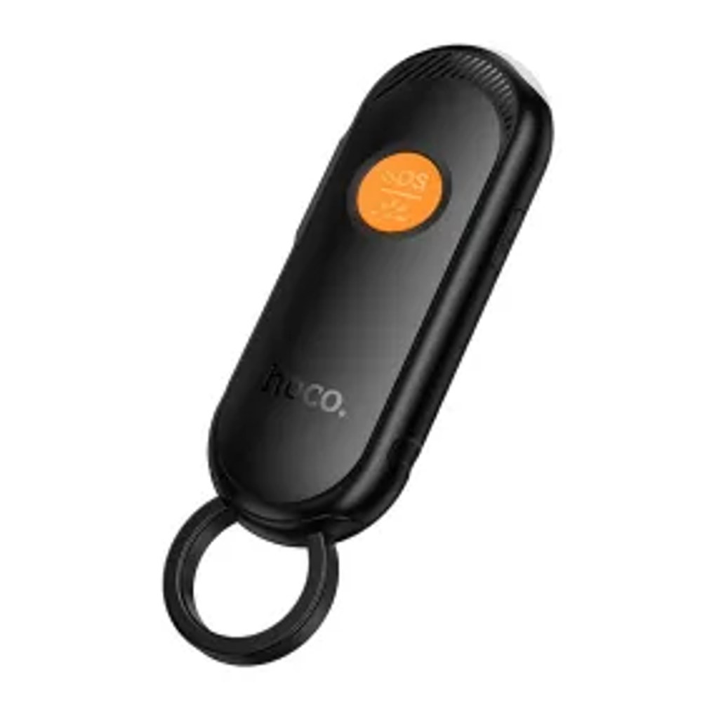Lokátor kompatibilní s funkcí Apple Find My s baterkou Hoco E99, černý
