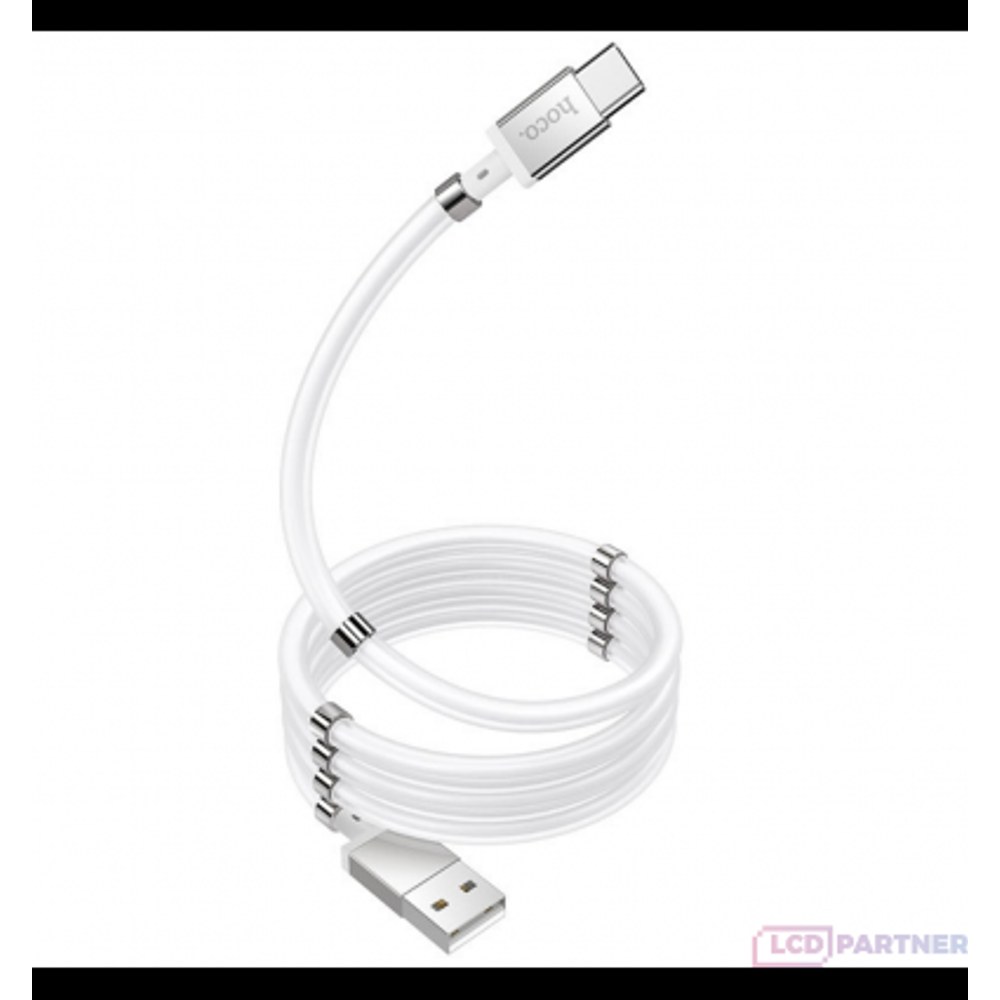 Hoco. Nabíjecí kabel magnetické adsorpce U91 typu C bílý