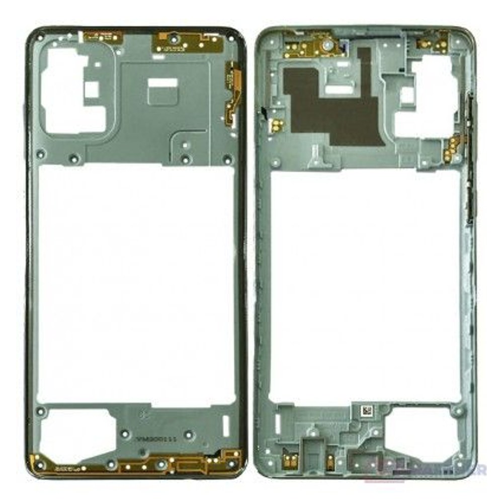 Samsung Galaxy A71 SM-A715F Střední rámeček modrý - originál