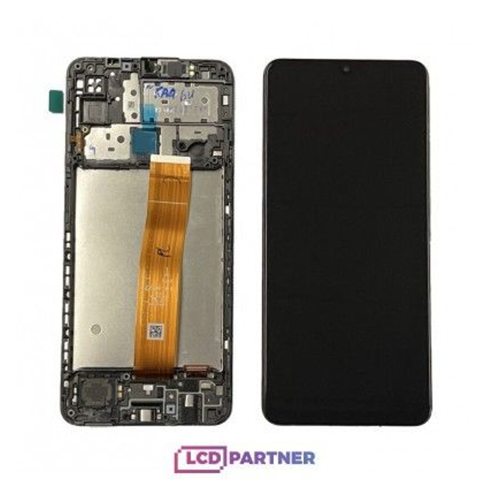 Samsung Galaxy M12 (SM -M127F) LCD + dotyková deska + přední kryt black - RÁM OR
