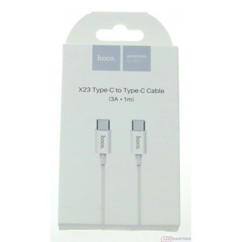 Hoco. Kabel X23 typ-c až typ-c 3A 1m bílý