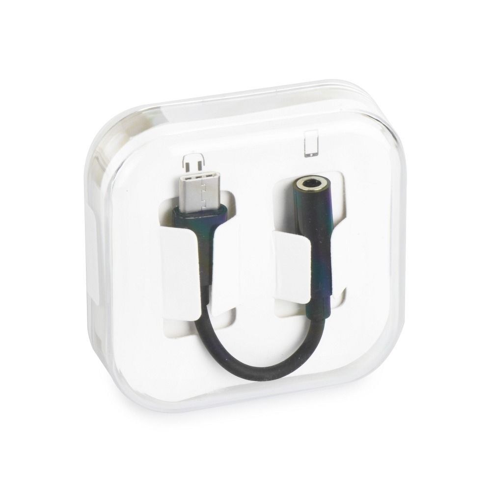 Adaptér HF/audio Type C na Jack 3,5mm black BOX