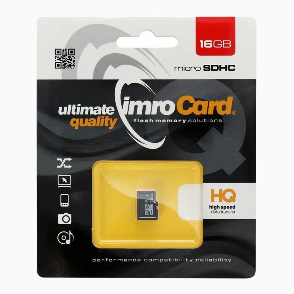 Paměťová karta Imro microSD 16GB bez adaptéru SD