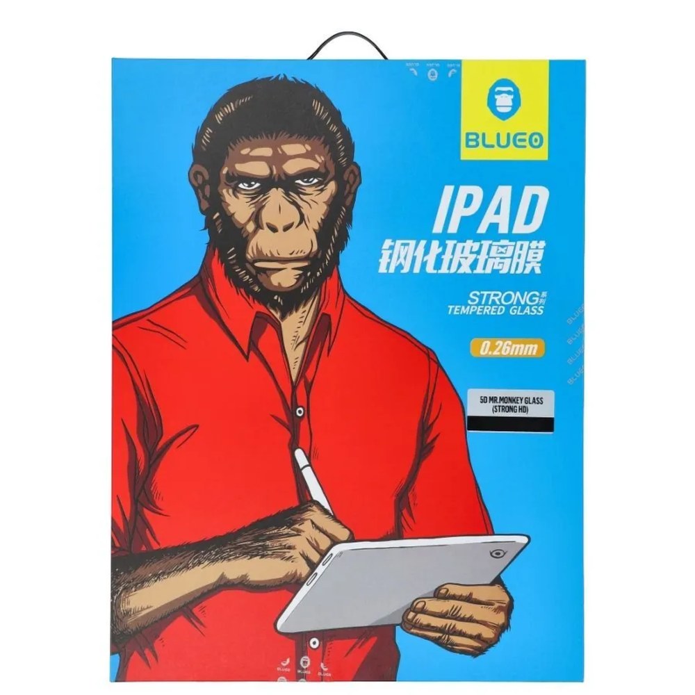 5D sklo Mr. Monkey Glass - iPad Pro 10.5 transparentní (Silné HD)