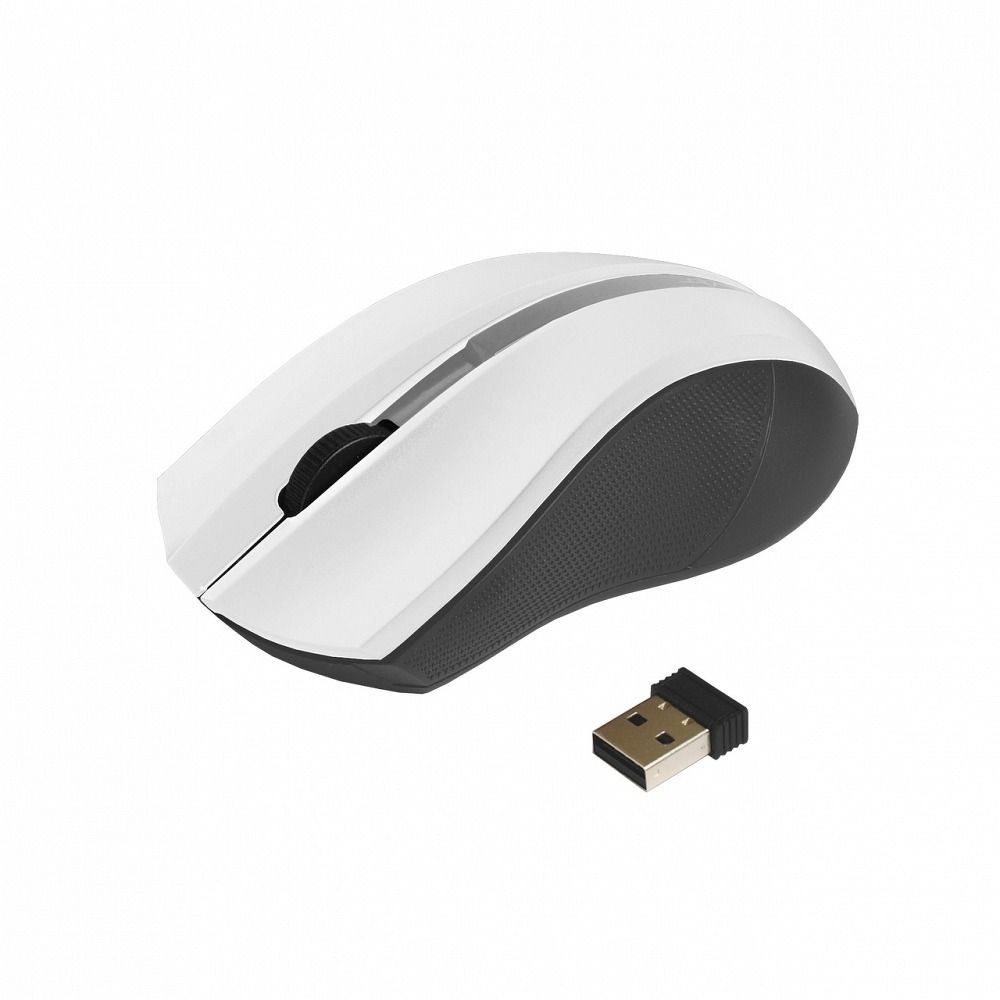 Art Optické bezdrátové USB AM-97 bílé