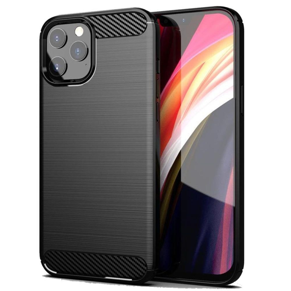 Pouzdro CARBON pro IPHONE 11 PRO MAX 2019 (6,5" ) černé