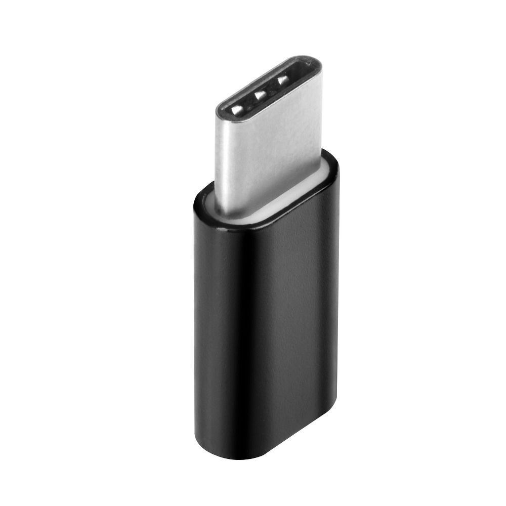 Adaptérová nabíječka Micro USB / MicroUSB TYP C černá