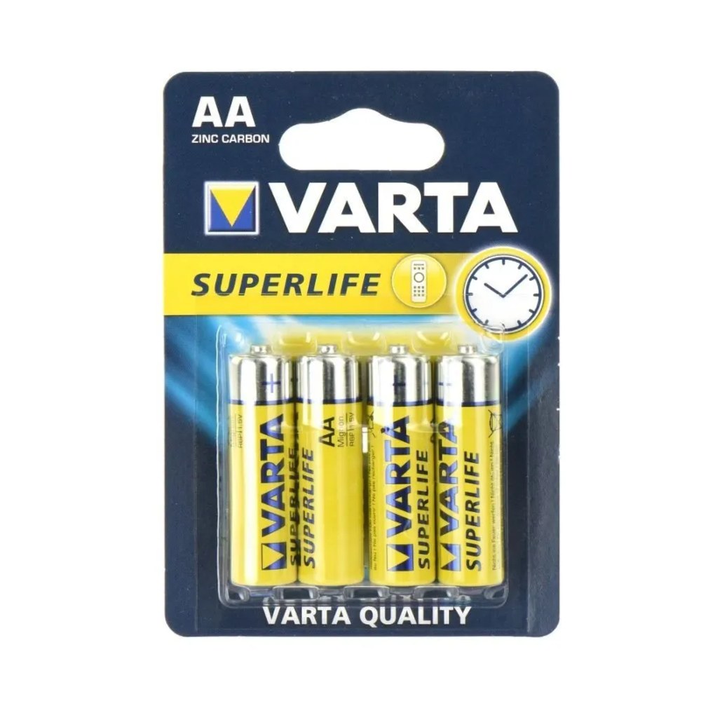 Zinková baterie Varta Superlife R6 (AA) - 4 kusy