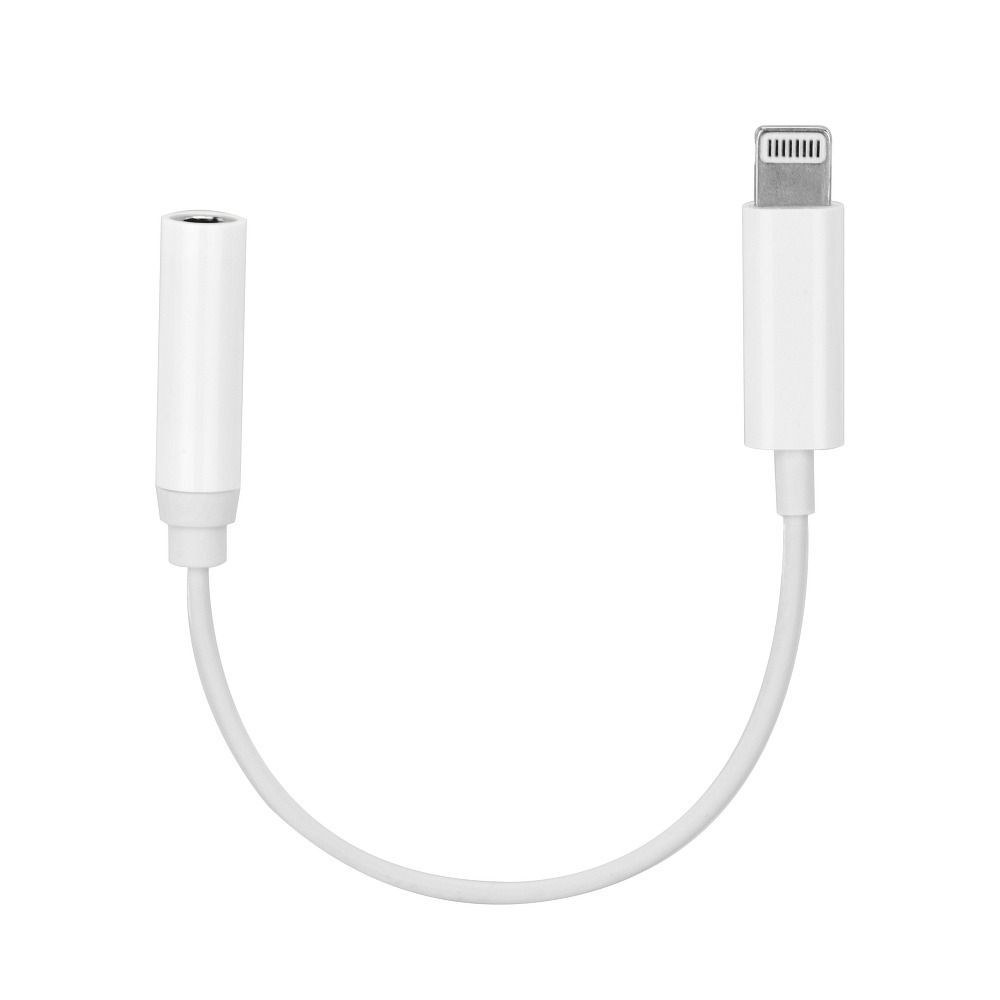 Adaptér HF/audio pro iPhone Lightning 8-pin do Jack 3,5mm bílý (samice) AHFI