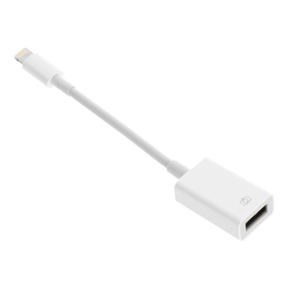 Adaptér OTG pro USBdoA do iPhone Lightning 8-pin bílý