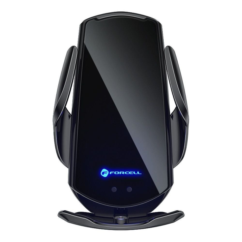 Držák do auta s bezdrátovým nabíjecím automatickým senzorem + magnetické adaptéry HS1 15W black