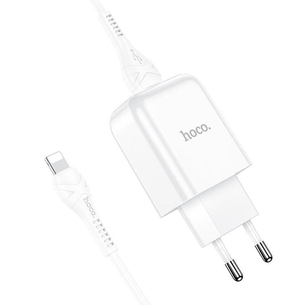 HOCO cestovní nabíječka USB + kabel pro Lightning 8pin 2A N2 Vigor bílá