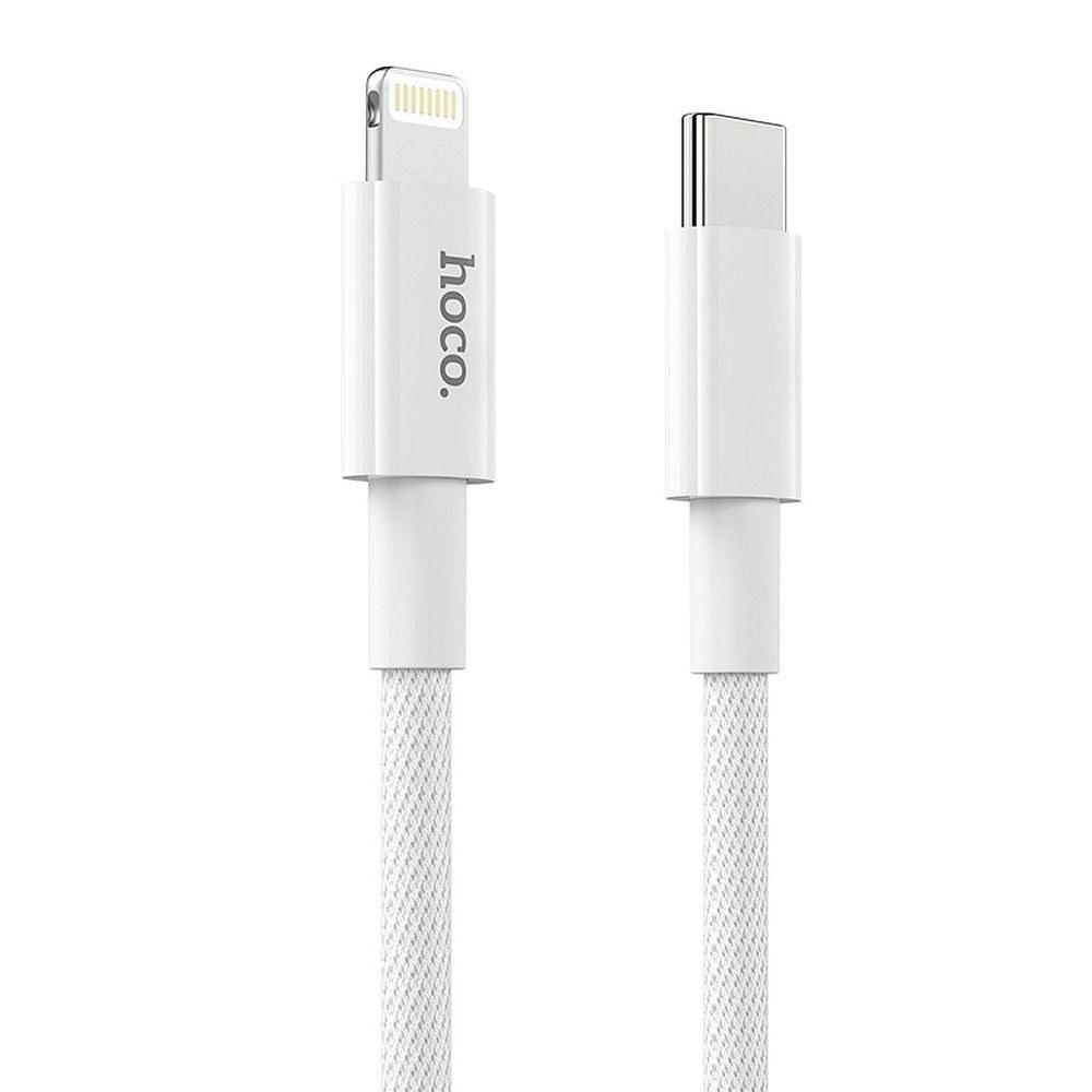 HOCO kabel typu C pro iPhone Lightning 8pin Power Delivery Fast Charge PD20W X56 bílý