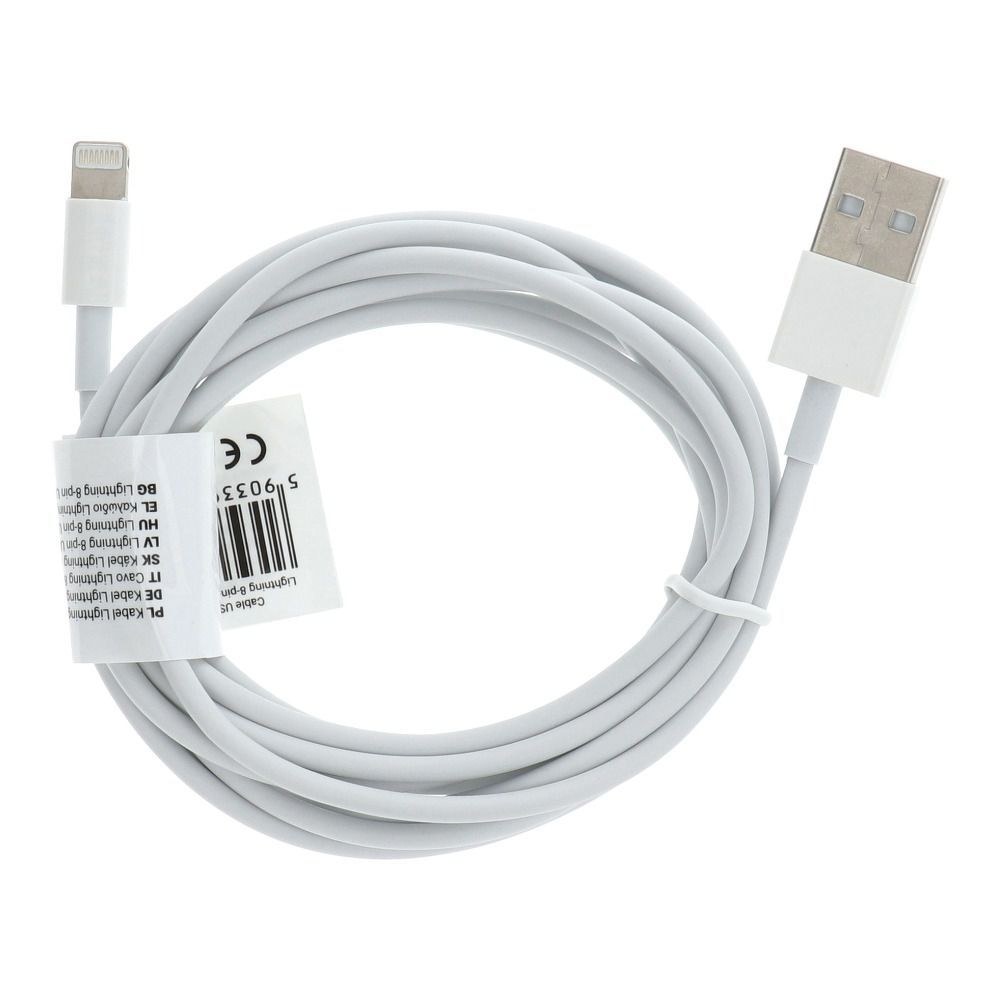 Kabel USB pro iPhone Lightning 8-pin 2 metry bílý C602