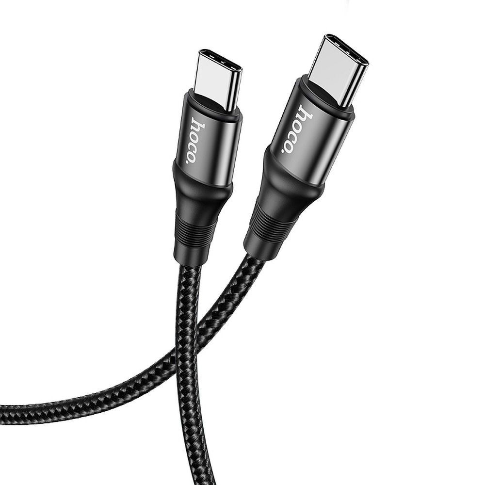 HOCO kabel Typ C až Typ C Exquisito Power Delivery PD100W X50 1 metr black