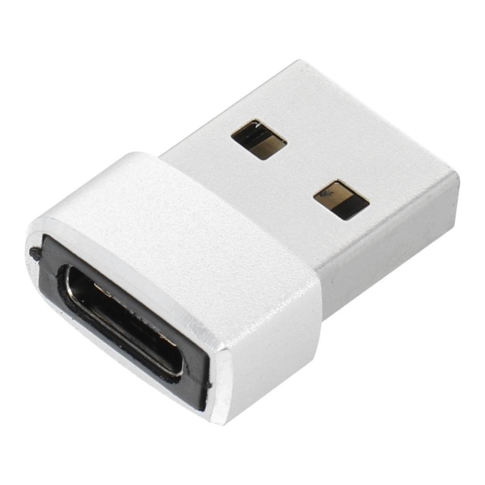 Adaptér Typ C na USB A stříbrný