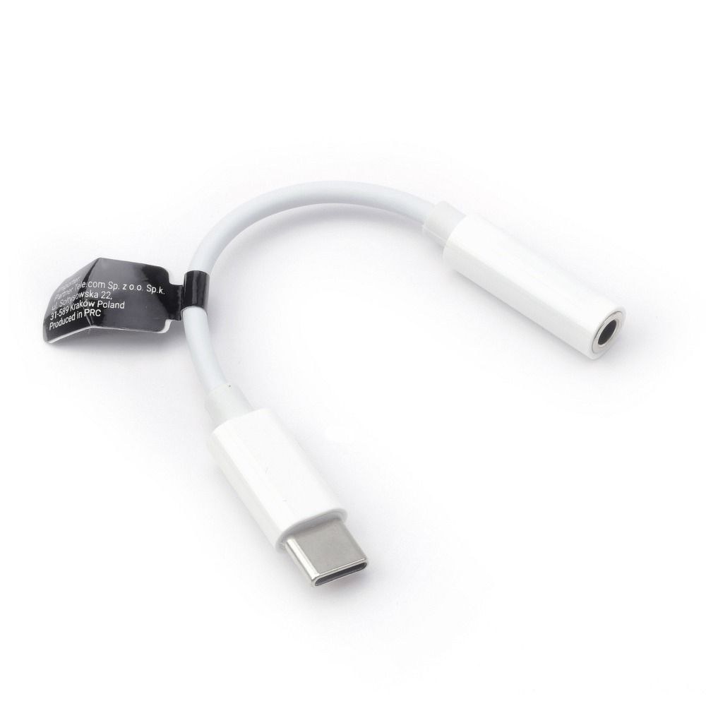 Adaptér HF/audio Type C na Jack 3,5mm bílý BOX