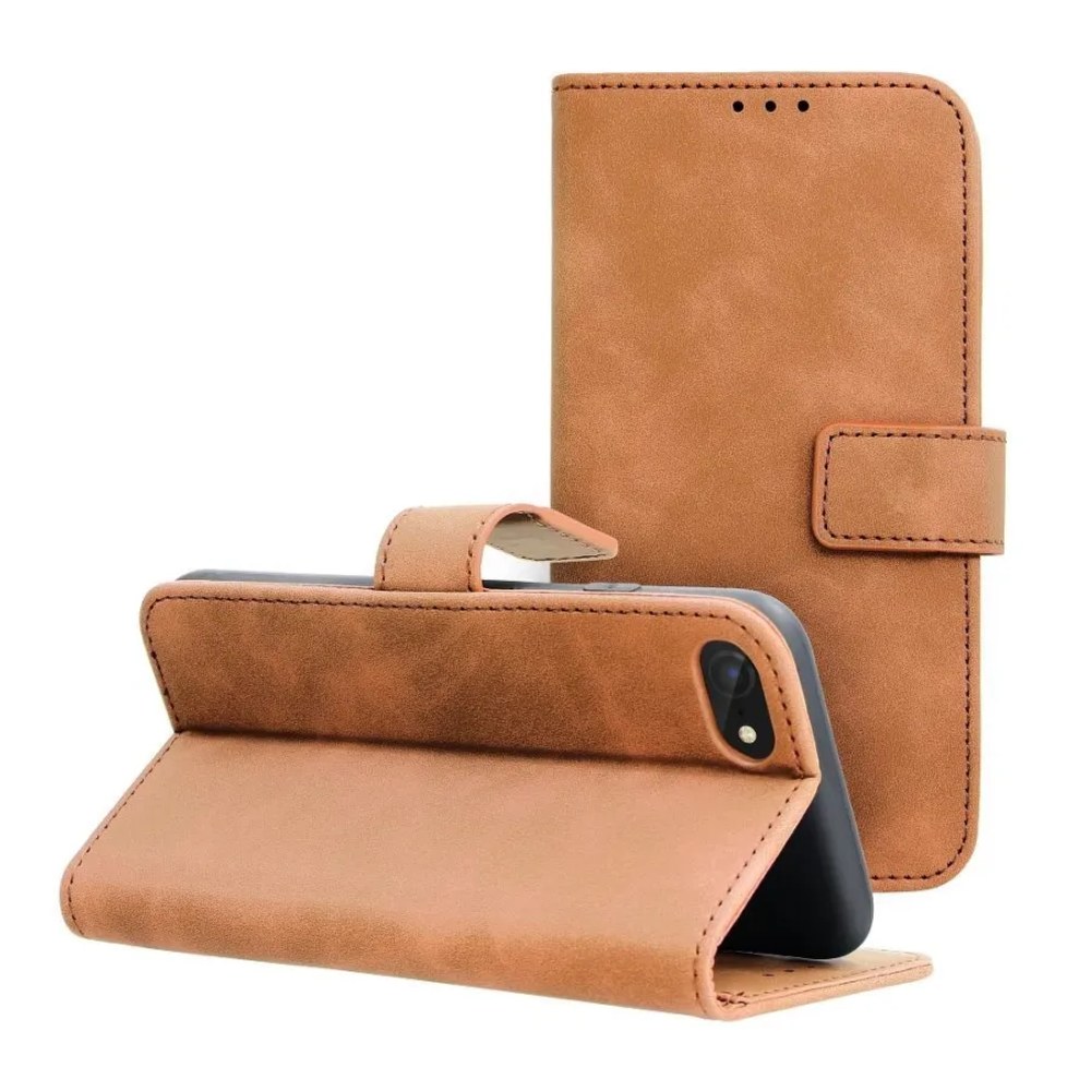 Pouzdro TENDER Book pro IPHONE 7 / 8 / SE 2020 hnědé