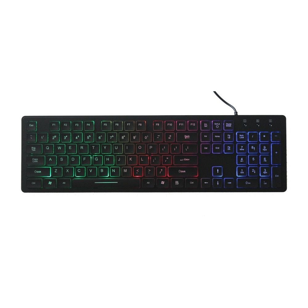 Klávesnice slim s led světlem ART AK-20 černá