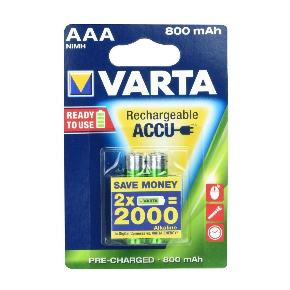 Nabíjecí baterie Varta R3 800 mAh (AAA) 2 ks