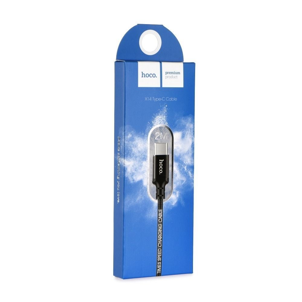 HOCO speed Type C nabíjecí kabel X14 black 2 metry