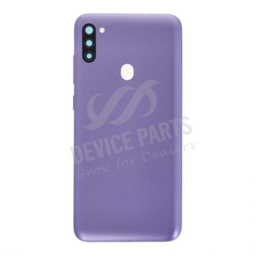 Zadní kryt Samsung M115 Galaxy M11 Violet / fialový + sklíčko kamery - originál