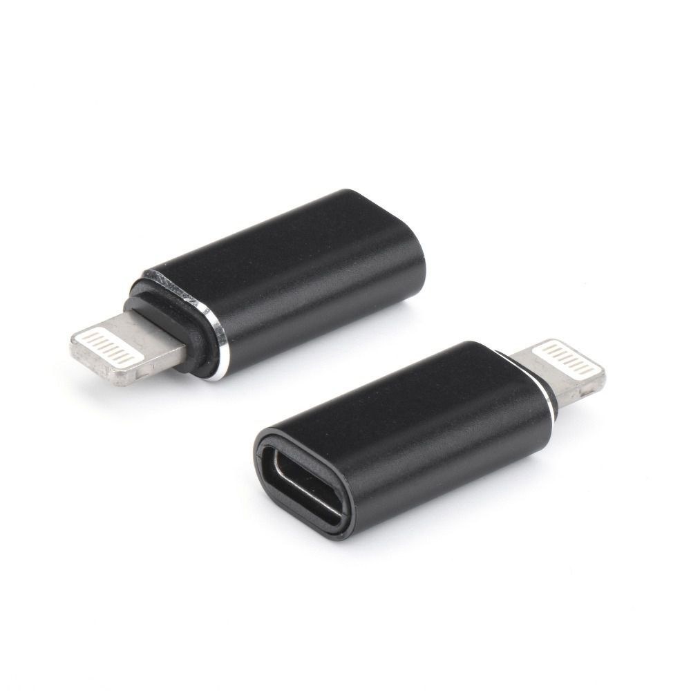 Nabíječka adaptéru Typ C - iPhone Lightning 8-pin černá