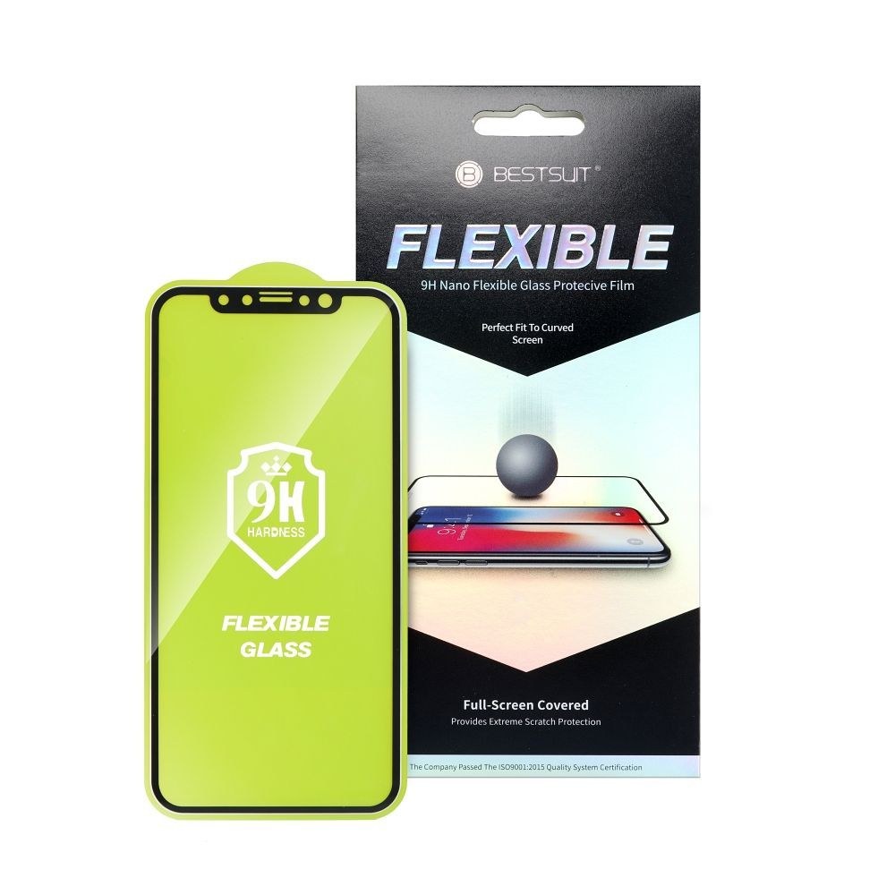 Nejvhodnější flexibilní hybridní sklo 5D pro Apple iPhone 14 Pro Max 6,7" černé
