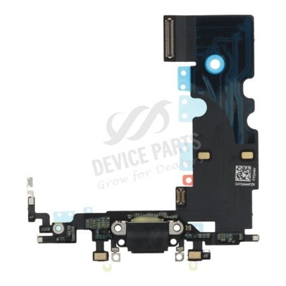Napájecí a datový konektor s flex kabelem pro Apple iPhone SE 2020 - black - ori