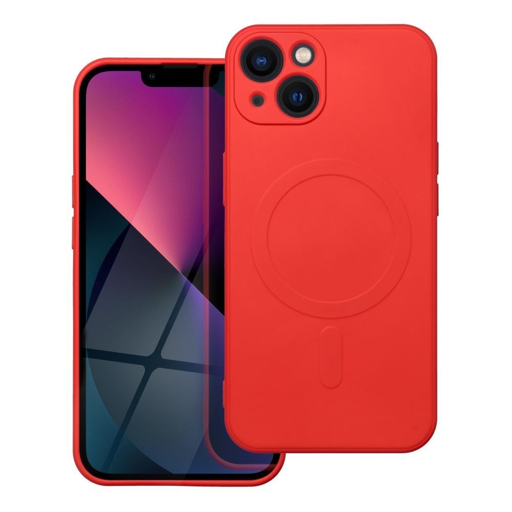 Silikonové pouzdro Mag Cover pro IPHONE 13 červené