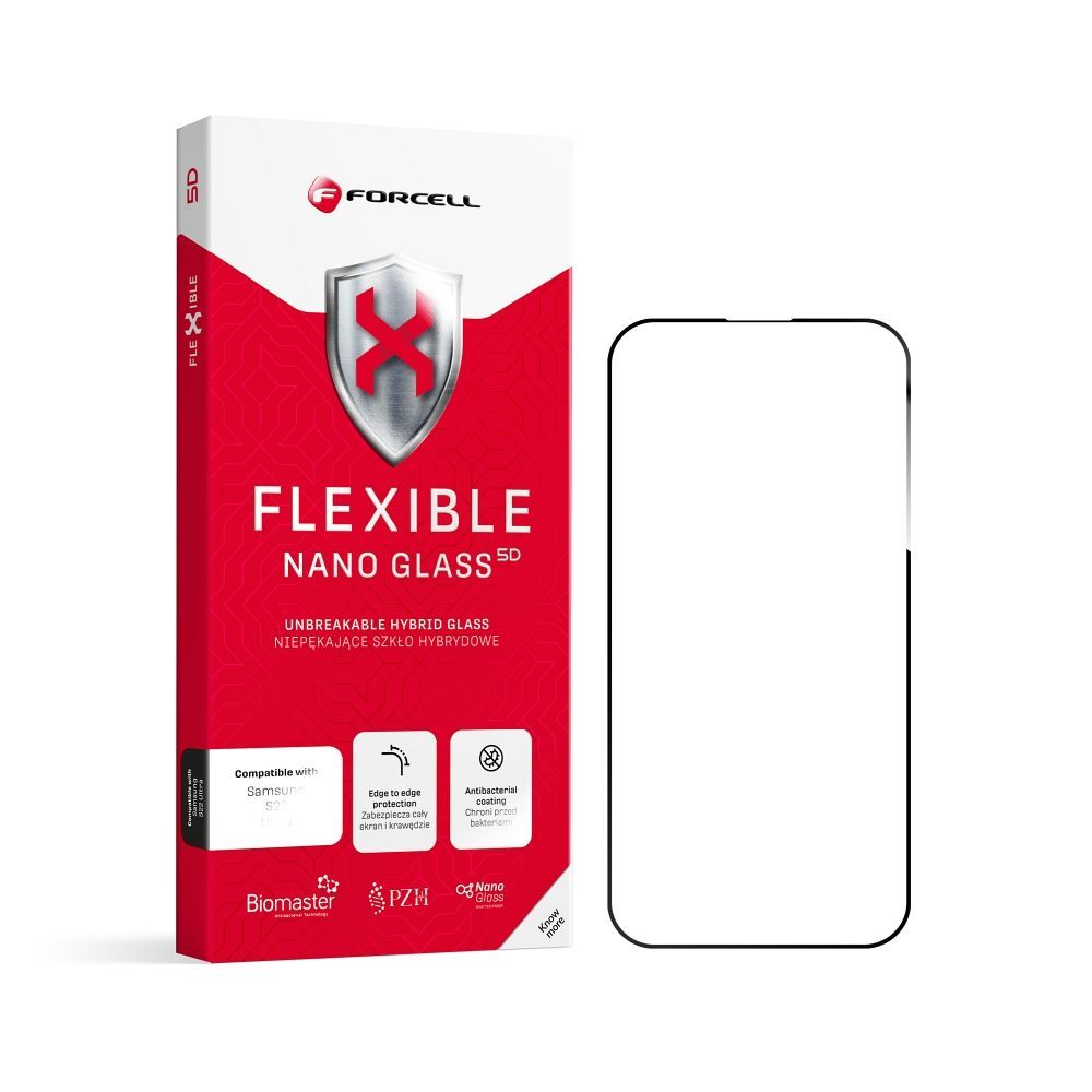 Hybridní lepidlo Flexible 5D Full Glue pro iPhone 14 Pro Max 6,7" černé