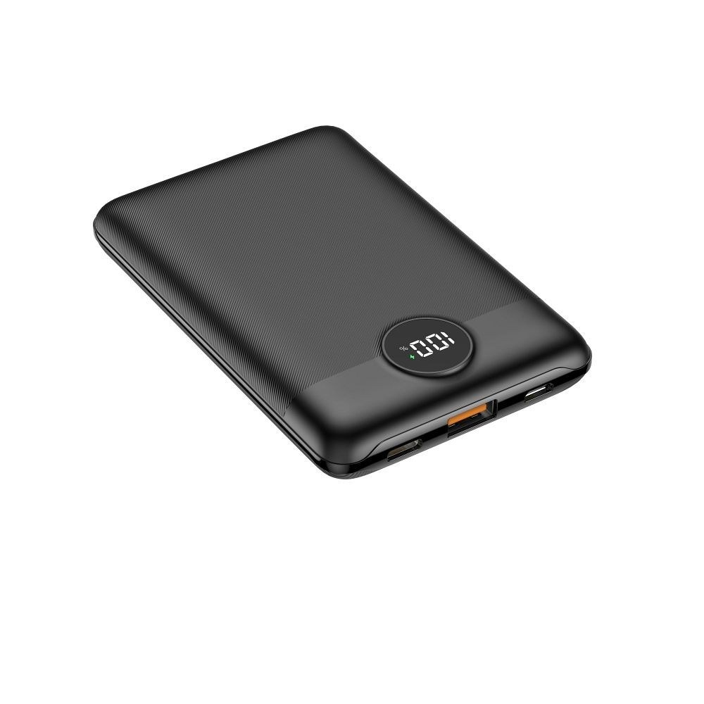 Power banka VEGER S11 - 10 000mAh LCD Quick Charge PD22,5W černá