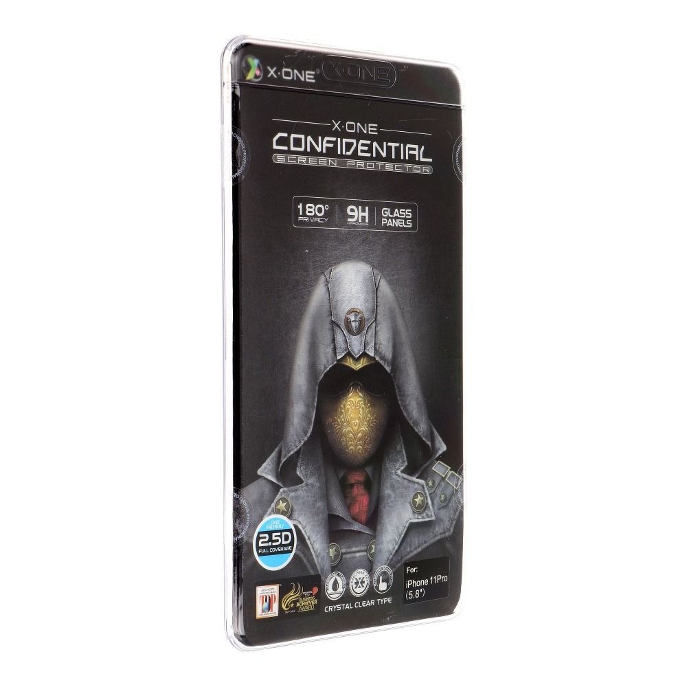 X-ONE Full Cover Extra Strong Privacy - pro iPhone 11 Pro (celé lepidlo) tvrzené sklo 9H