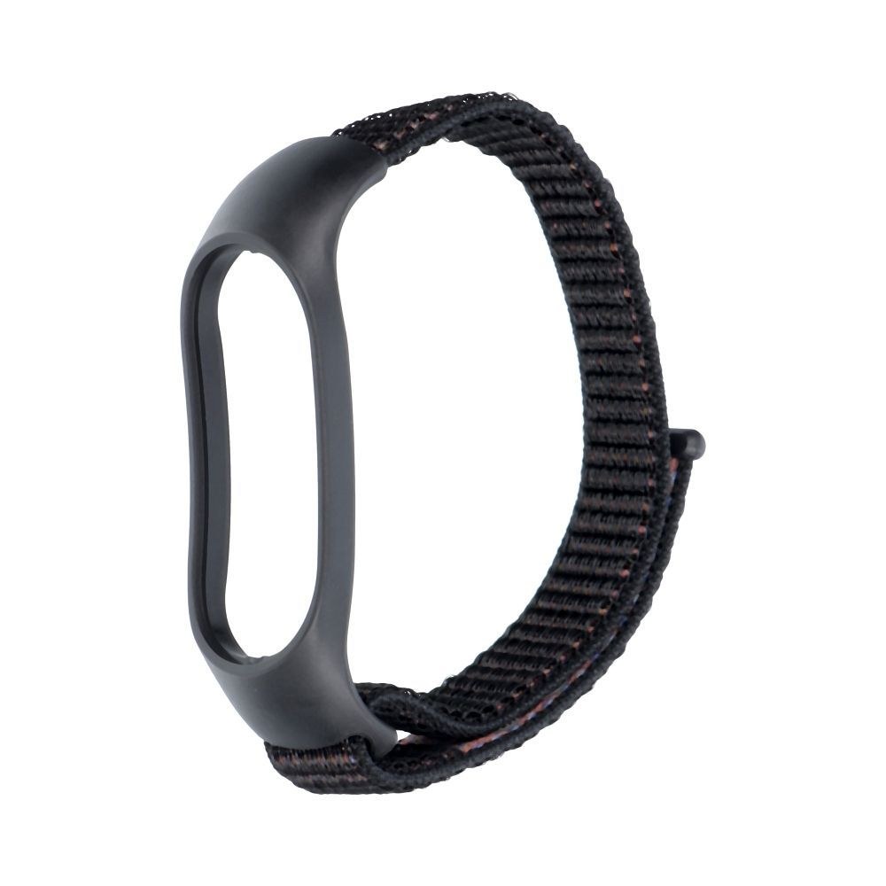 Nylonový řemínek pro chytrý náramek Xiaomi Mi Band 3 / 4 / 5 / 6 / 7 black (05)