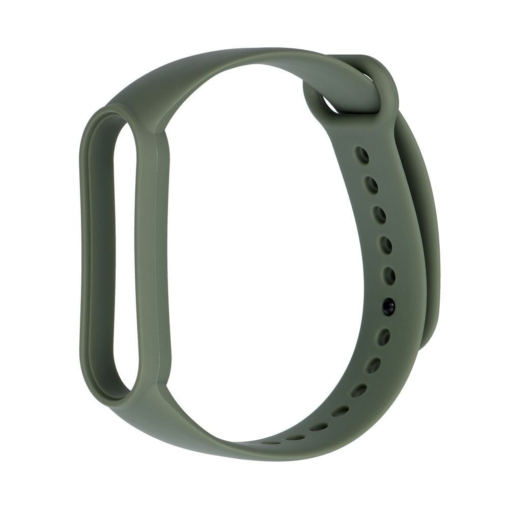 Silikonový pásek pro chytrý náramek Xiaomi Mi Band 3 / 4 / 5 / 6 / 7 zelený (08)