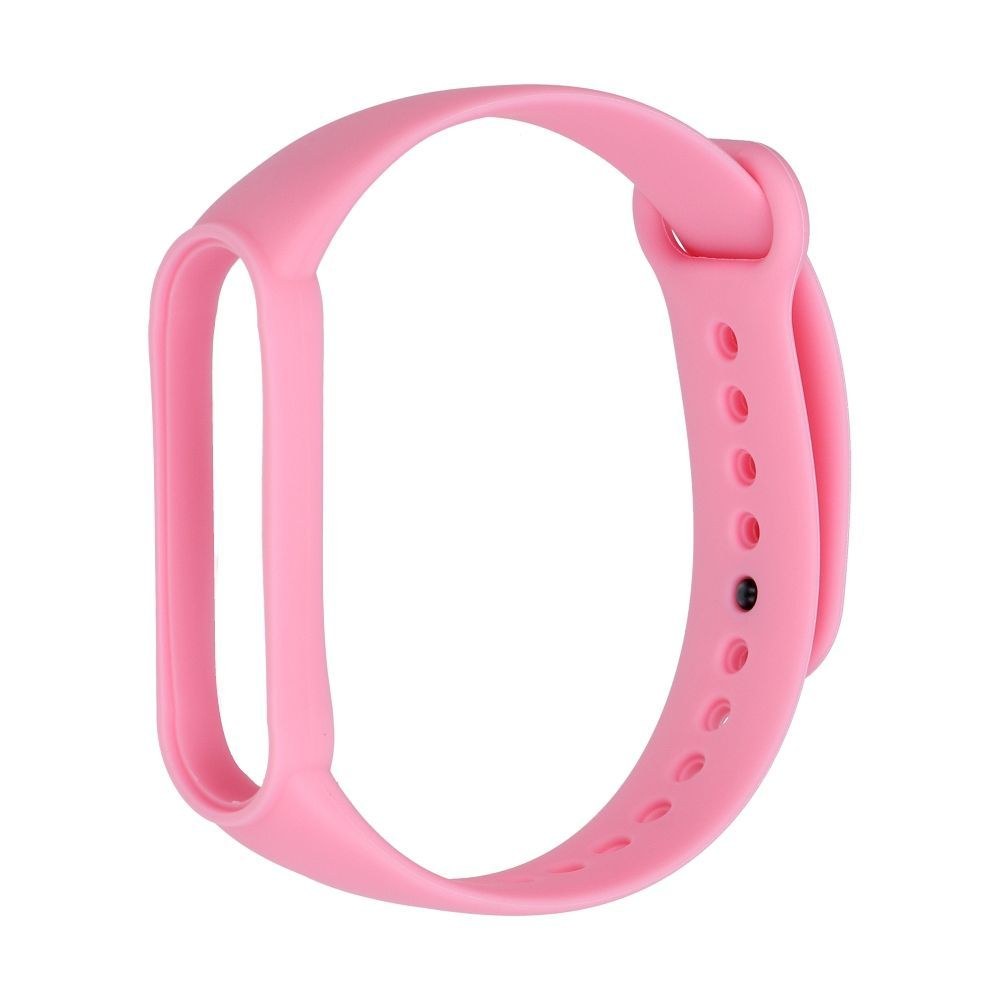 Silikonový pásek pro chytrý náramek Xiaomi Mi Band 3 / 4 / 5 / 6 / 7 růžový (37)