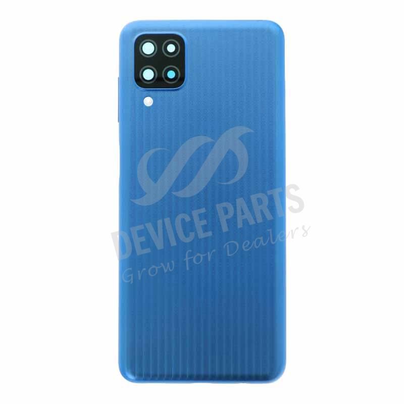 Kryt baterie + zadní čočka fotoaparátu a rámeček pro Samsung Galaxy M12 Blue Originál
