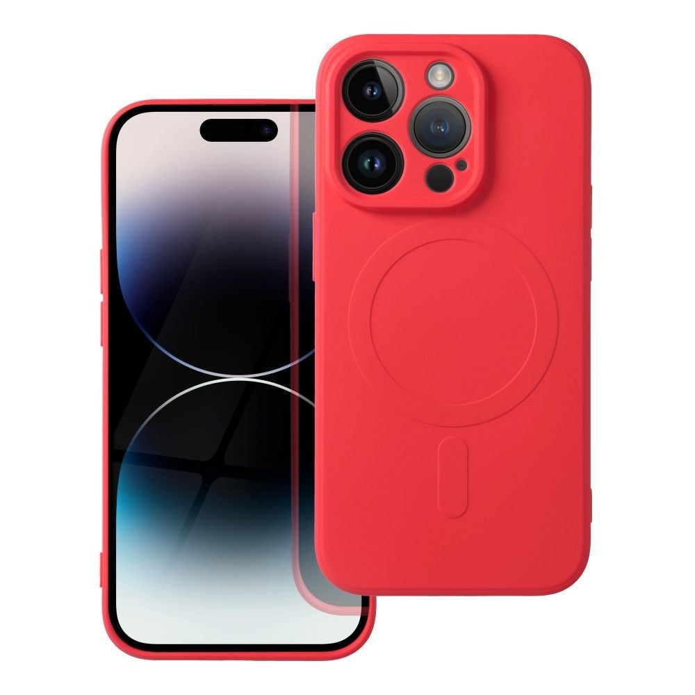 Silikonové pouzdro Mag Cover pro IPHONE 14 PRO červené