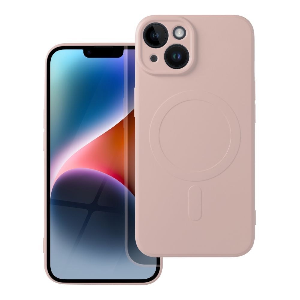 Silikonové pouzdro Mag Cover pro IPHONE 14 růžové