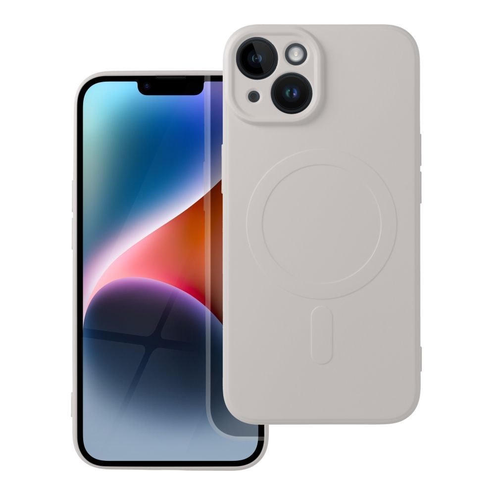 Silikonové pouzdro Mag Cover pro IPHONE 14 starožitné bílé