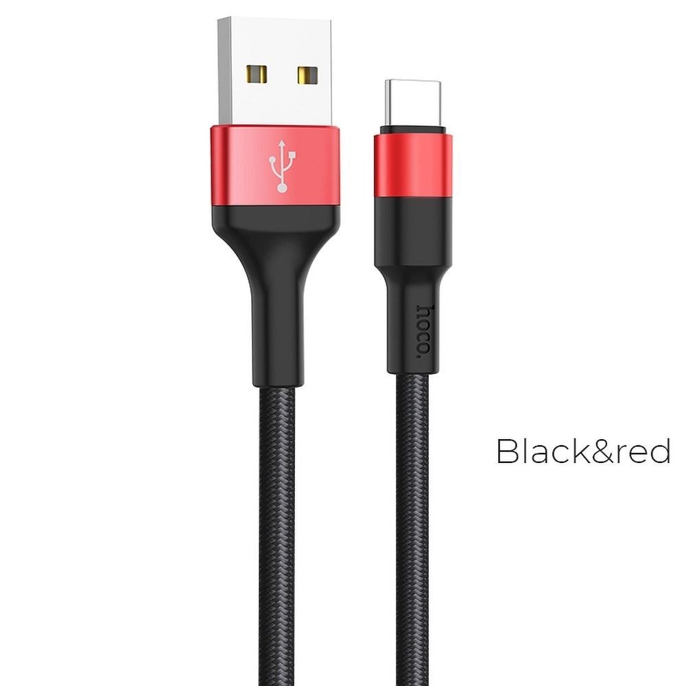 HOCO kabel Xpress nabíjecí datový kabel pro Type-C X26 černo-červený